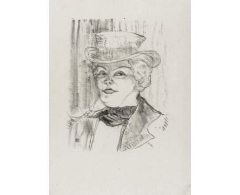 Henri Toulouse-Lautrec (1864-1901) Madame Rejane (W.266) Lithograph, 1898, on laid Japan paper, with full margins, 473 x 331m