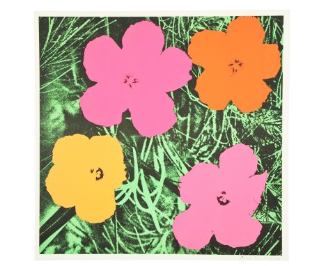 ** Andy Warhol (1928-1987) Flowers (Feldman & Schellmann II.6) Offset lithograph, 1964, signed and dated 65 in black ball-poi