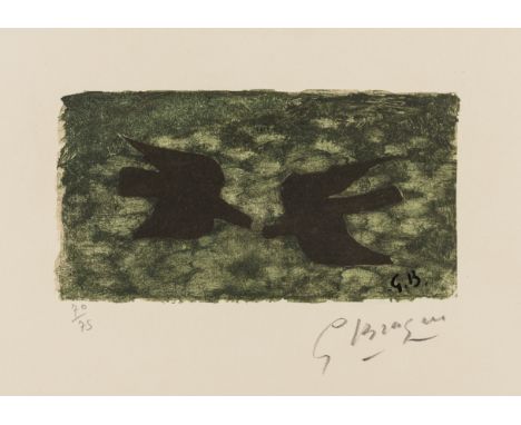 δ Georges Braque (1882-1963) Le Pays Total (Vallier p.300) Lithograph with pochoir in colours, 1962, signed in pencil, number