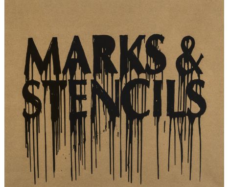 δ Banksy (b.1974) (after) Marks and Stencils Screenprint on shopping bag, 2010, 305 x 410mm (12 x 16in) (Image)  δ This lot i