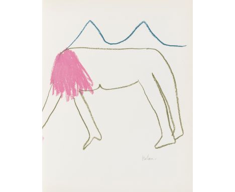 δ Sidney Nolan (1917-1992) Paradise Garden Coloured crayon on paper, 1971, signed in pencil, 310 x 241mm (12 1/8 x 9 1/2in); 