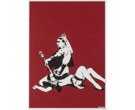 δ Banksy (b.1974) Queen Victoria Screenprint in colours, 2003, numbered from the edition of 500 in pencil, on wove paper, pri