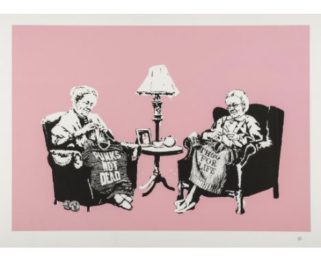 δ Banksy (b.1974) Grannies Screenprint in colours, 2006, numbered from the edition of 500 in pencil, on wove paper, printed a