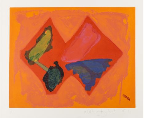 δ John Hoyland (1934-2011) Fly Away Etching with aquatint and carborundum printed in colours, 1981, signed and dated in penci