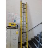 20' Louisville Adjustable Fiberglass Ladder