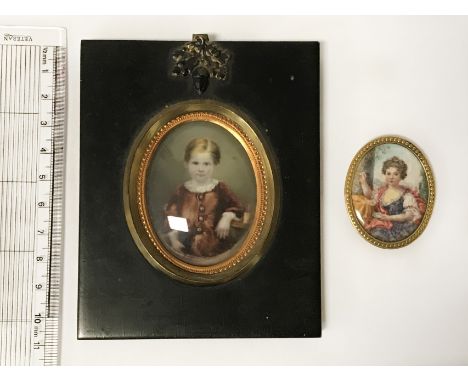 TWO PORTRAIT MINIATURES