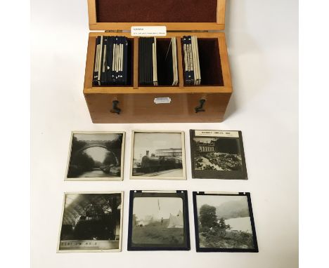 QTY. OF VICTORIAN SHIPS, TRAINS &amp; LANDSCAPES LANTERN SLIDES