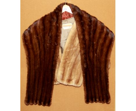 Two vintage mink stoles.