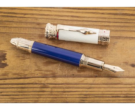 A modern Montblanc limited edition fountain pen, Patron of Art Homage to Ludwig II, numbered 0833 / 4810, with paperwork, the