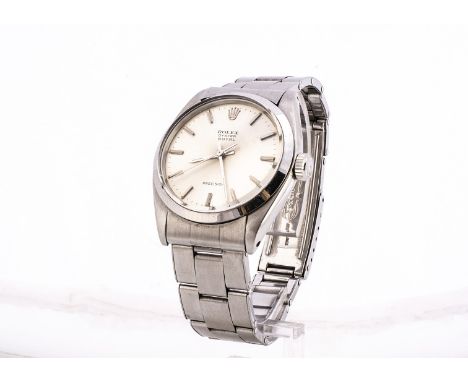 A 1960s Rolex Oyster Royal Precision stainless steel gentleman's wristwatch, 34mm, ref. 6426, c1962, silvered dial with baton