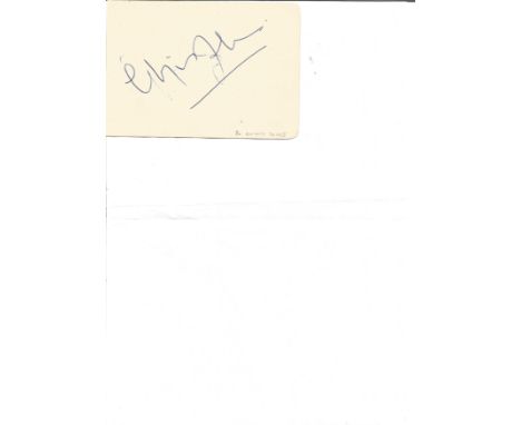 Glynis Johns signed album page with Stephen Murray on reverse approx 5 x 4 inches. Glynis Johns 5/10/1923 is a retired Britis