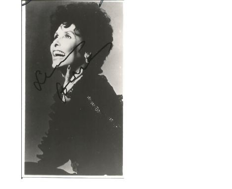 Lena Horne signed 4 x 2 b/w photo. Lena Mary Calhoun Horne 30/6/1917 to 9/5/2010 was an iconic American singer spanning 70 ye