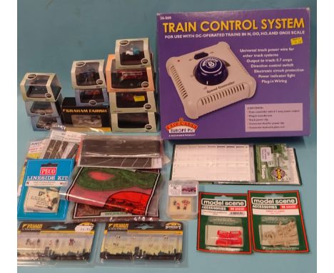 Bachmann, 36-560 Train Control System, (boxed), a quantity of N gauge trackside accessories, unused, in unopened blister pack
