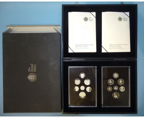 The Royal Mint, 'The 2008 United Kingdom Coinage Royal Shields of Arms and Emblems of Britain Silver Proof Coin Collection', 