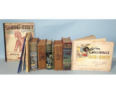 Upton (Florence K), The Golliwog's Airship, illus, front end-p missing, bds, 4to, nd; Simmonds (Ralph), All About Airships an