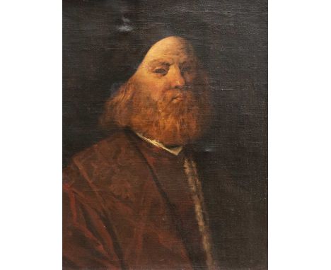 OLD MASTER STYLE (19TH/20TH CENTURY) PORTRAIT OF A VENETIAN SENATOR Oil on canvas 48.5cm x 46cm