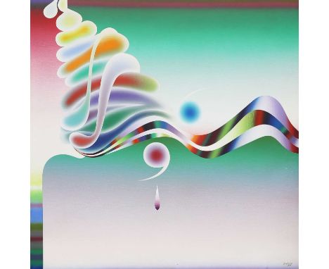 STEFAN KNAPP (POLISH/BRITISH 1921-1996) ABSTRACT Y Signed and dated 1985Unframed117cm x 117cmCondition is overall very good, 