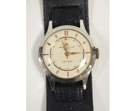A VINTAGE GENTS INGERSOL TRIUMPH WRISTWATCH