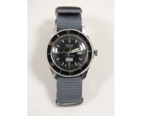 A VINTAGE CARDINAL SUBMARINE DIVERS WRISTWATCH