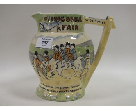 A MODERN MUSICAL CROWN DEVON FIELDINGS WIDDICOMBE FAIR CERAMIC JUG