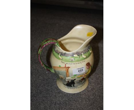 A MUSICAL CROWN DEVON FIELDINGS CERAMIC JUG