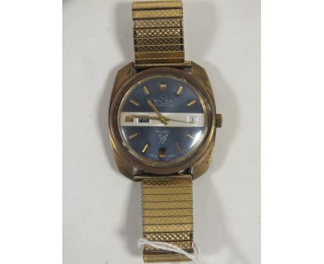 A VINTAGE GENTS BULER BULLDOG WRISTWATCH 