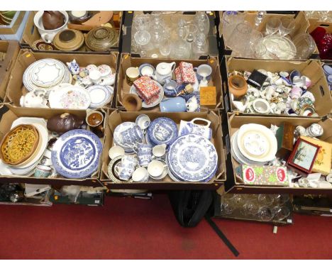 A large collection of ceramics to include Poole pottery posy vase, transfer decorated ware, and Royal Doulton The Tewkesbury 