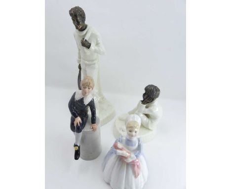 A Royal Doulton figure 'Little Lord Fauntleroy', HN2972, having printed lion and crown mark verso, dated 1982, h.16cm; togeth