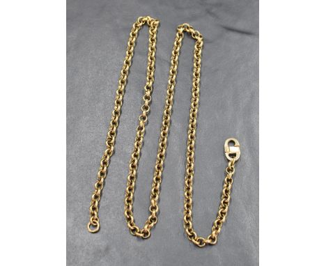 A 9ct gold belcher link chain, approx 24' &amp; 25.3g