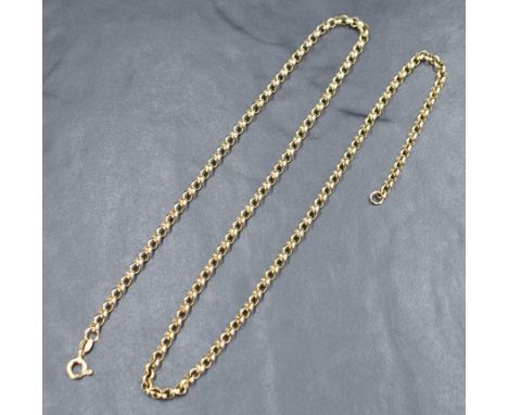 A 9ct gold belcher link chain, approx 20' &amp; 11.8g