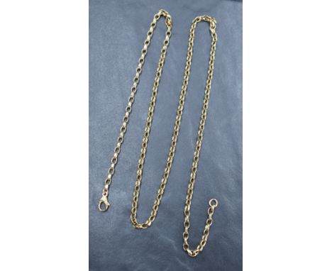 A 9ct gold belcher chain, approx 24' &amp; 12.5g