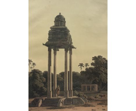 By and after Thomas Daniell R A (British 1749-1840) and William Daniell (British 1769-1837): 'A Pavillion Belonging to an Hin