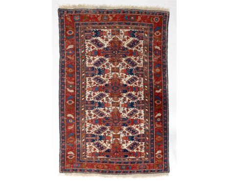 A NORTH WEST PERSIAN RUG OF SEICHUR PATTERN  LATE 19TH CENTURY  188cm x 123.5cm   Provenance:  London Art market 1960s  