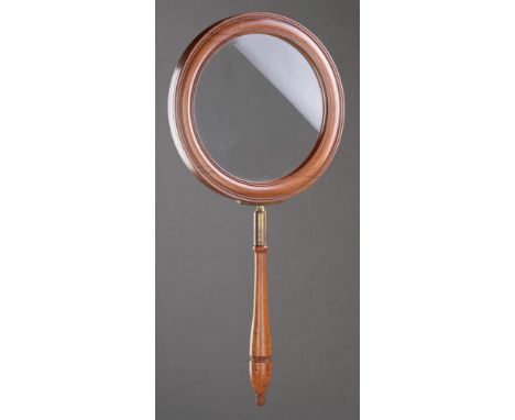 Y  A LARGE LATE REGENCY ROSEWOOD GALLERY GLASS  CIRCA 1820 -1840  53.5cm long, 26cm diameter   Provenance: Ex Private North C