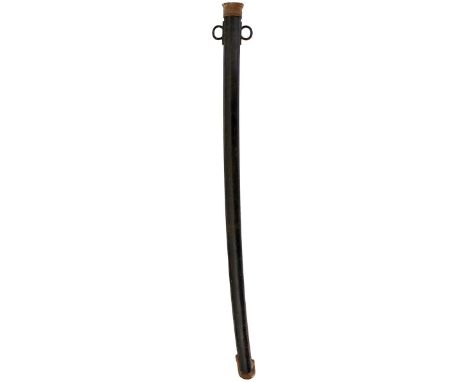 THREE PATTERN 1882/1890 CAVALRY TROOPER SCABBARDS, the first black painted and marked to the 21st Lancers, the second marked 