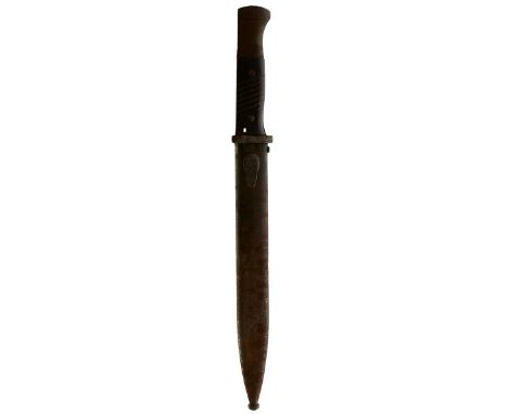 A MAUSER K98 BAYONET, together with a large mixed selection of model guns, Eastern knives, court sword, no scabbard, rifle of