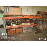 Rack and contents misc tooling, cutter holders, boring bars, collets, machine parts, reamers, grindi