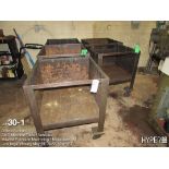 (lot) five shop carts, 30 inch x 30 inch