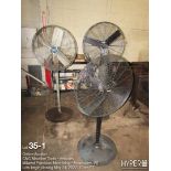 (lot) of three shop fans