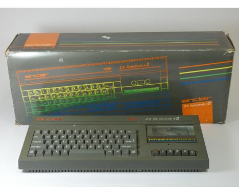 A ZX Spectrum +2, boxed with power supply and TV lead and manual, together with a Sinclair ZX81 personal computer, power supp