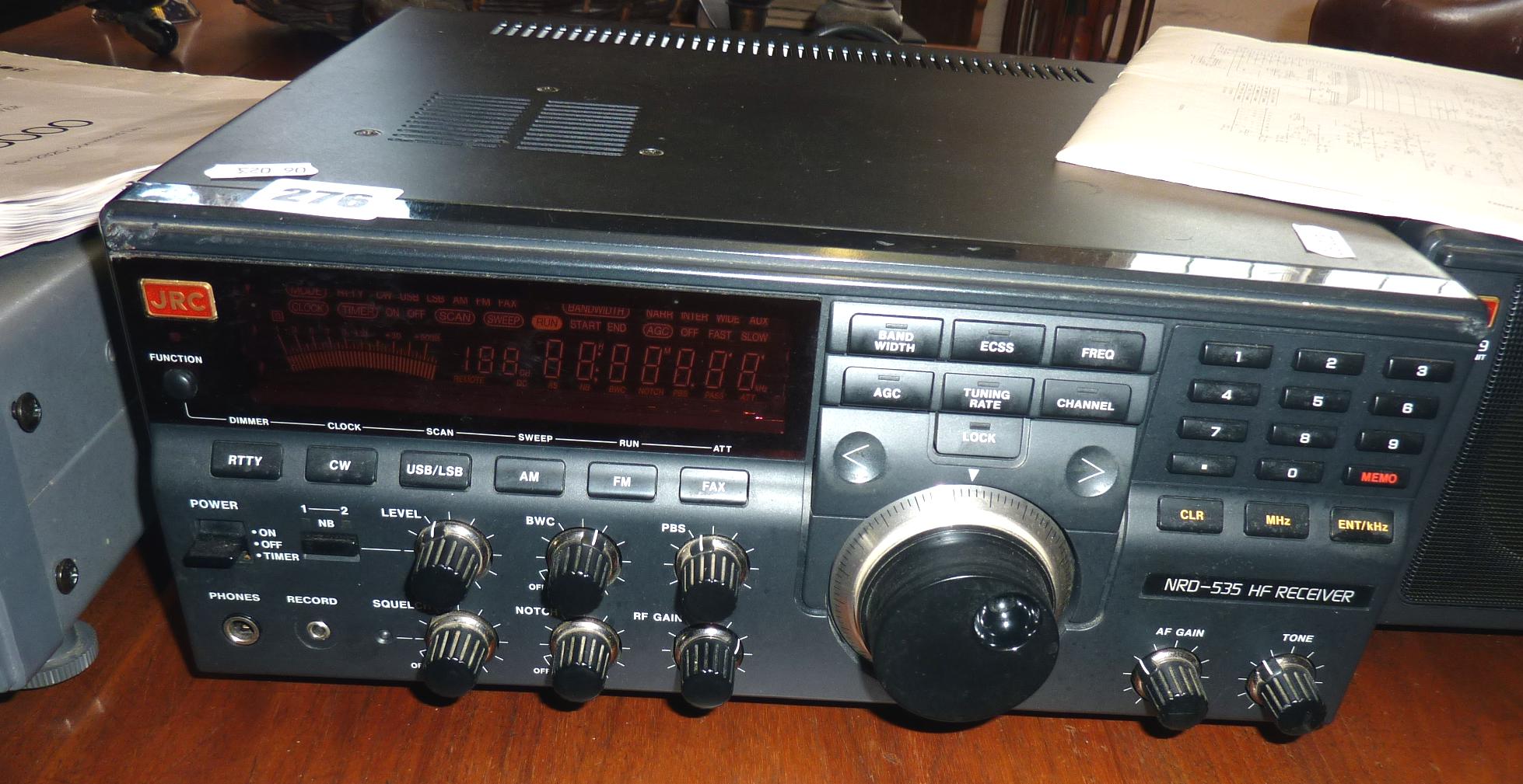 JRC HF Receiver NRD535 with speaker and manual (without cover)