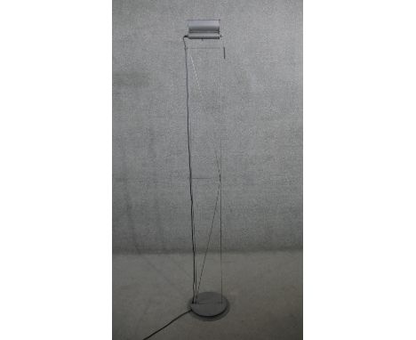 A vintage Italian Lumina Opus floor lamp by Walter Monici. Makers stamp to the base. H.188 Diam.30cm 