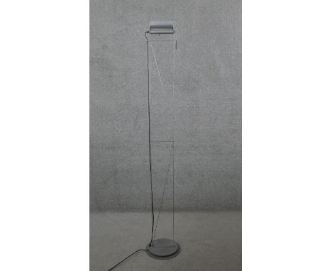 A vintage Italian Lumina Opus floor lamp by Walter Monici. Makers stamp to the base. H.188 Diam.30cm 