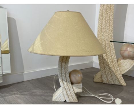 Modern table lamp and shade