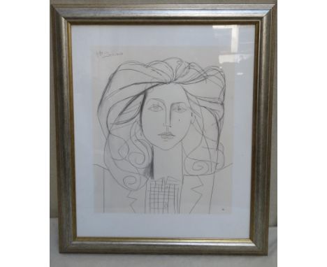 Pablo Picasso - Framed limited edition giclée portrait print depicting Francois Gilet, 1946, Limited to 1000 copies, with bli