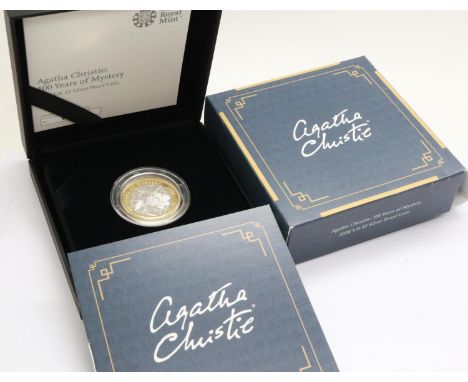 Royal Mint, Agatha Christie: 100 Years of Mystery, 2020, £2 silver proof coin, limited edition number 1396/2250, in presentat