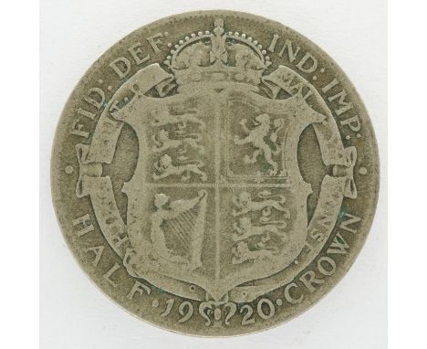 1920 silver half crown of George V. P&amp;P Group 0 (£5+VAT for the first lot and £1+VAT for subsequent lots) 