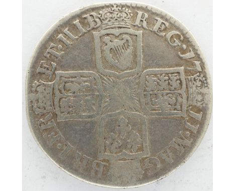 1711 silver shilling of Queen Anne. P&amp;P Group 0 (£5+VAT for the first lot and £1+VAT for subsequent lots) 