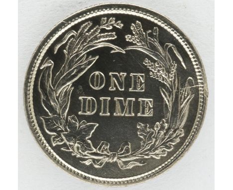 1898 USA silver dime, high grade specimen. P&amp;P Group 0 (£5+VAT for the first lot and £1+VAT for subsequent lots) 