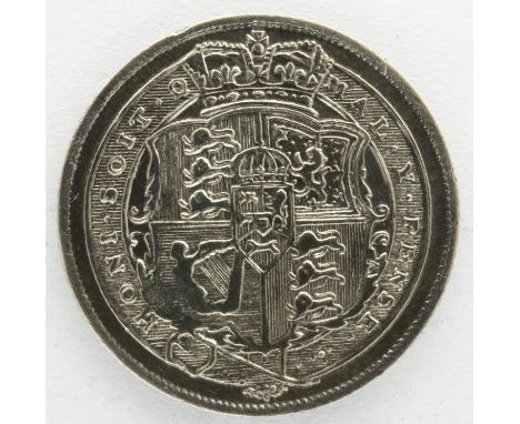 1817 silver sixpence of George III, counter stamped GB. P&amp;P Group 0 (£5+VAT for the first lot and £1+VAT for subsequent l